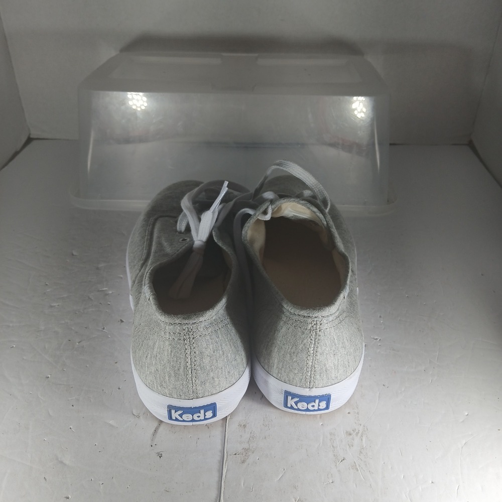 Keds Champion Jersey Sneakers 9 Grey Low Top Lace Up Dream Foam WF61526 - Picture 6 of 10